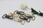 OEM high polishing various color zinc alloy 19.5 mm metal swivel eye snap hook