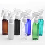 Customizable Pink Clear Plastic Bottle / Pump Action PET Bottle For Cosmetic