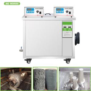 China Electrostatic / Grease / Hydraulic Ultrasonic Filter Cleaning Machine 40khz Frequency factory