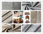 Customize Color Faux Suede Fabric For Clothing , 105D Stretchable Suede Fabric