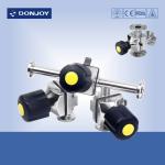 Stainless steel 316L Multiport Phamacy Sanitary Diaphragm Valves with hand wheel