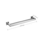 OEM Chrome 24 Inch Towel Bar Square SUS304 Heavy Double Bar Towel Rack