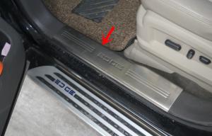 China Polished Stainless Steel Interior Side Door Sill Plates For FORD EDGE 2011 2012 2013 2014 factory