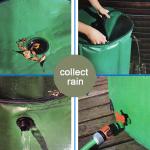 1000L SGS Outdoor Rainwater Storage Barrel PVC Tarpaulin Foldable