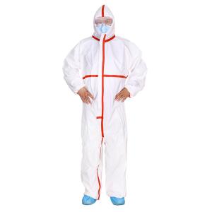 China ISO 13982 TYPE 4 5 6 Non Woven Personal Isolated Disposable Coverall Waterproof factory