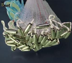 China 4 Feet - 12 Feet Hand Throw Fishing Net White Bottom Pocket Cast Net factory