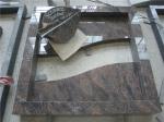 European style india red Granite Tombstone