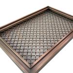 Rhombus Shape Grid PVD Color Decorative Stainless Steel Mesh For Home Decoration