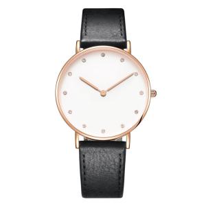 China Minimal Luxury Design Watch Ultra Thin Case Custom 316L Stainless Steel Watch factory