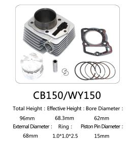 China Good performance motorcycle cylinder kit for CB125 with other accessories factory