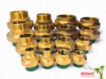 Green Ppr Male & Female Customized Brass Threaded Union Corrosion Resistant