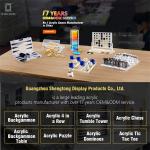 Acrylic Cut Out Shape Stylish Magnetic Custom Crystal Gaming Chess Set