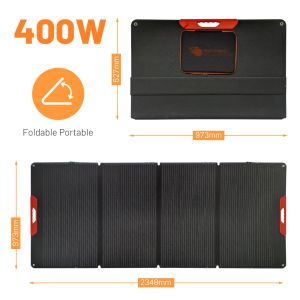 400W Portable Folding Solar Panels with 22% Solar Cell Efficiency and 40V