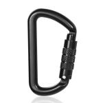 Aluminum D-Shaped Spring Snap Hook Climbing Carabiner for Multi-Purpose