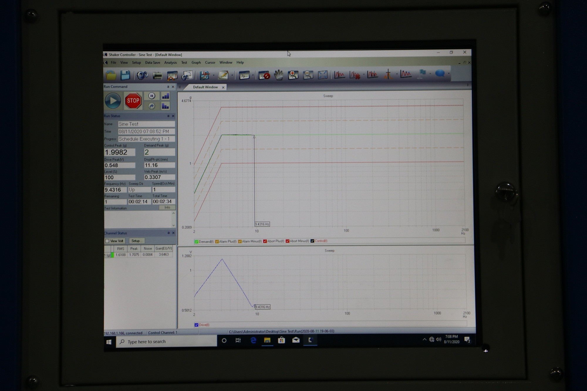 1.8m/S Industrial Shaker Table , 10000N Vibration Test Equipment