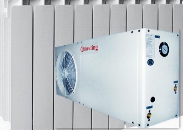 7KW Air To Water Heat Pump With Radiator Heating System White Color Galvanized