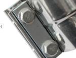 4" 101mm 304 Stainless Steel Exhaust Clamps For Muffler / Catback Exhaust Pipe