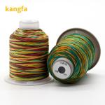 Low Shrinkage 100% Polyester Multi Color Sewing Threads for Yarn Count 3Plys