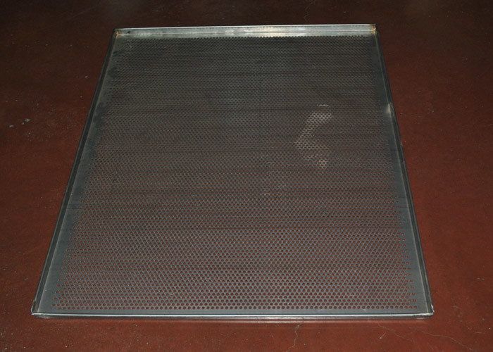 Perforated Stainless Steel Wire Mesh Tray Dehydrated 5-10mm Frame Diameter