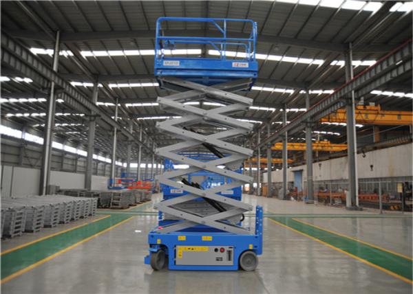 Foldable Guardrail Hydraulic Scissor Lift 230kg Load Capacity Long Service Life