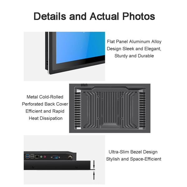 17 inch Hot Selling High Resolution Capacitive Touch Screen CNC Equipment Embedded Machine with PC LCD Monitor in Stock