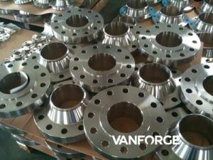 China SS Machined Forged Steel Flange , Stainless Steel Welding Neck Flange For Chemical factory