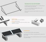Anodized SUS304 Tripod Flat Roof Solar Mounting System