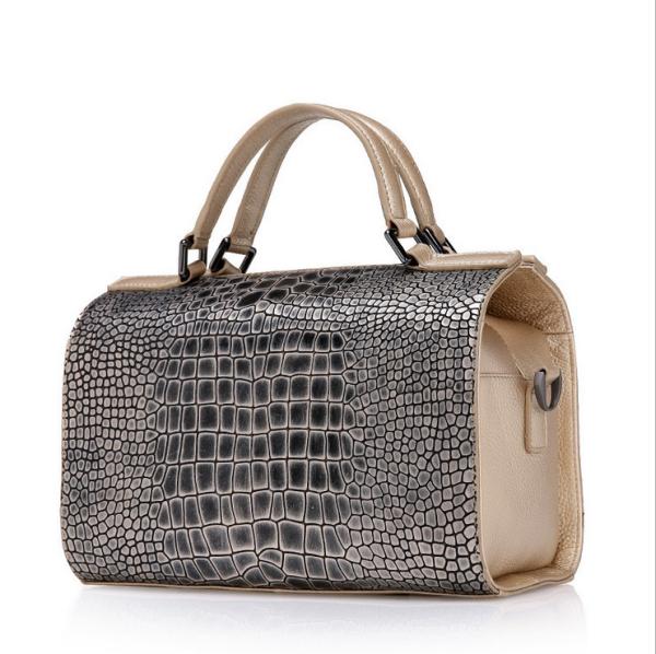 Serpentine Fashion Bags for Womens Genuine Leather Dress Evening Boston Bags