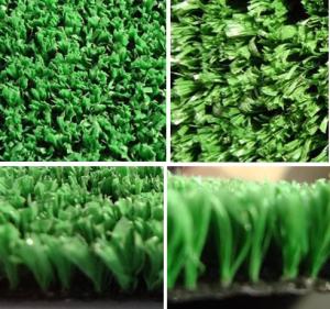 China Soft Green 70 75 μm Fiber Thickness Artificial Turf Sports for Basketball / Tennis Courts factory