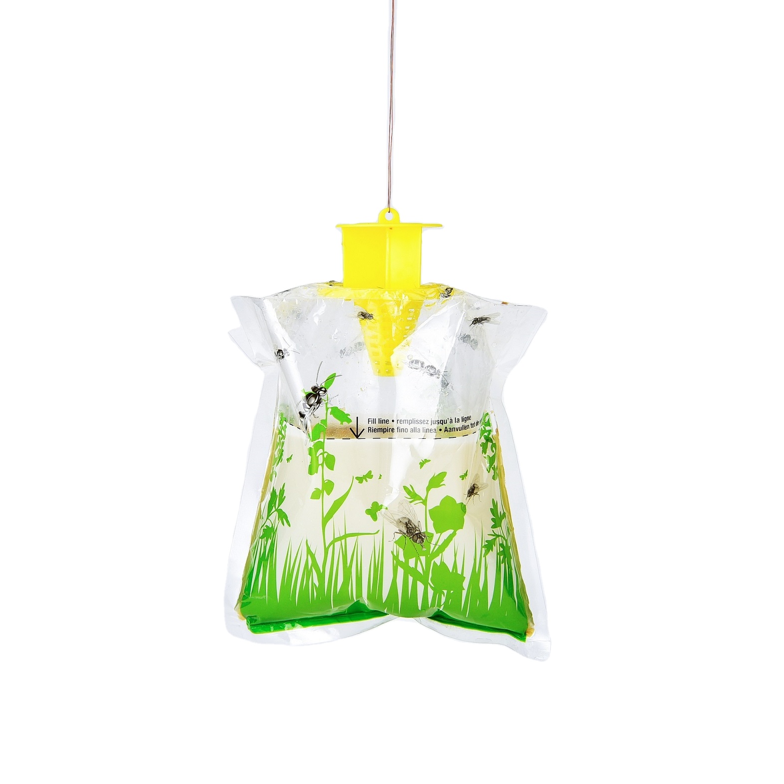 Square Eco Material Mini Fruit Fly Trap Bottle Target Lure Plastic Feature for Indoor