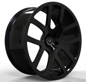 China Gloss Black 1 Piece Monoblock Forged Wheels Car Rims 22inch 22x10 For Durango factory