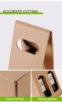 Luxury Kraft Paper Wine Packaging Box brown Color environmental Durable Paper