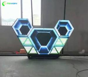 China Wall LED Screen Display Apply In Nightclub Diamond Triangle Shape P5 SMD factory