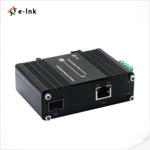 China Micro Industrial 1-Port 100/1000X SFP to 1-Port 10/100/1000T 60W PoE++ Media Converter factory