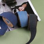 OEM ODM Blue Denim Jeans Ribbon 12mm-38mm Ribbon For Jeans