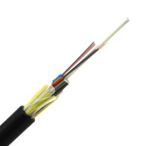 China Single Jacket ADSS 48 Core G652 All Dielectric Self Supporting Fiber Optic Cable factory