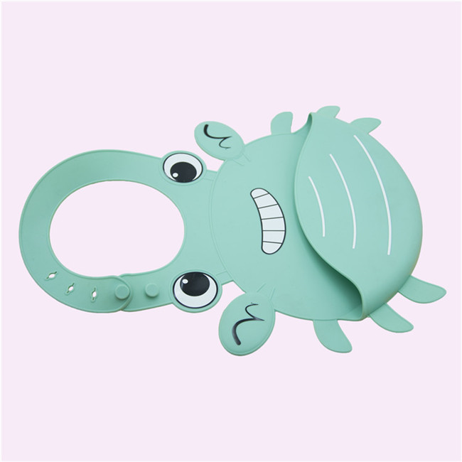 Cardboard Paper Type Baby Shampoo Cap Cute Animal Design Baby Bib Waterproof