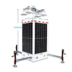 Solar Mobile Surveillance Unit Mobile Solar Light Tower For Job Sites Events
