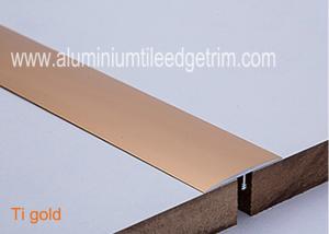 China T Shaped Aluminium Floor Trims , Metal Floor Edging Strip Gap Covering 40mm Width factory
