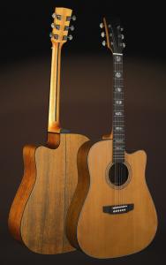 China 41inch Good quality Korean Pine solidwood acoustic guitar matt color wholesale AG57C factory
