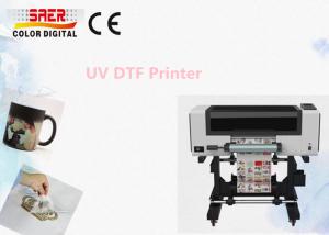 China 3 Heads UV DTF Printer A3 Size Small UV Crystal Sticker Printing Machine factory
