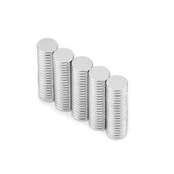 China D6x2mm gold plating neodymium magnet disc shape N42 grade permanent magnets factory