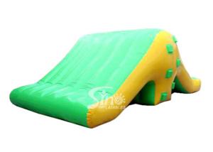 China Airtight pool edge inflatable ramp slide for kids and adults pool parties toys equipment factory