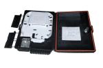 Plastic FTTH Fiber Optic Terminal Box 16 Fibers 2 Round 16 Drop Cable Ports
