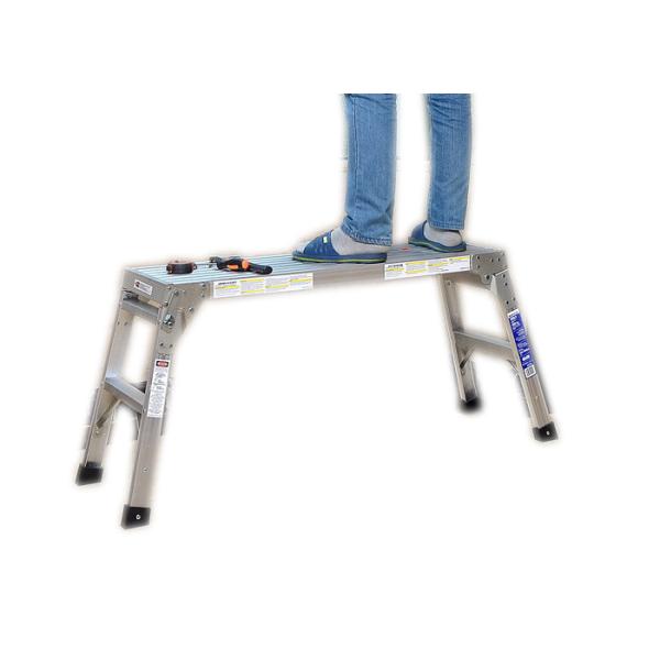 China Foldable Aluminum Work Platform Bench For Bus Car Washing 3.6KG Weight factory