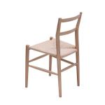 Hotel Restaurant Banquet or Home Simple Backrest Chair with Hemp Rope Weaving