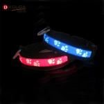 C903 New Product Premium Luxury Flashing Nylon Print Pet Glowing Training Light