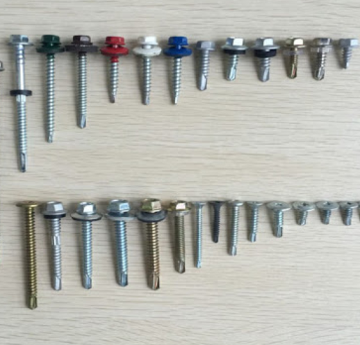 Plain Stainless Steel Galvanized Hex Head Self Drilling Screw DIN 7504 Roofing Screw with EPDM Rubber Washer