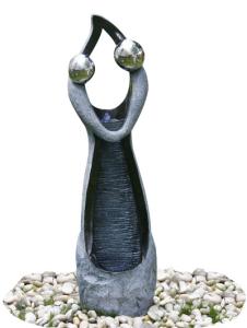 China Stone Color Statue Water Fountains , Decorative Garden Fountains For House factory