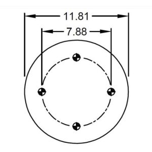 1T9206 Suspension Air Spring Automotive Rubber Bellows For Truck